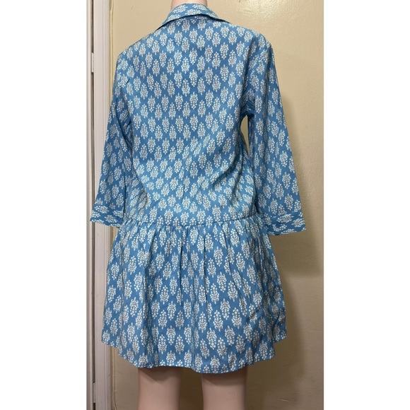 NWT ZARA Blue Patterned Women's Swim Cover-Up - Picture 8 of 14